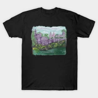 Belvedere Castle in purple, Central Park T-Shirt
